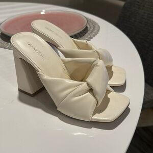 White open edit sandal